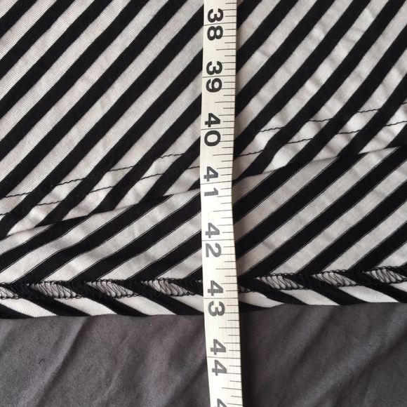 -SOLD- Torrid Black and White Striped Maxi Skirt - Picture 6 of 7